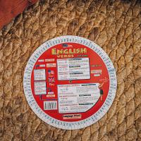 English Verbs Wheel sur un tapis